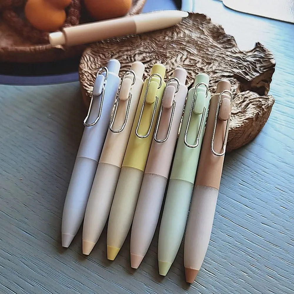 High Beauty Short Plastic Personalized Small Fat Carrot Ding Pen 0.5mm Portable Pocket Neutral Pen Office School Supplies