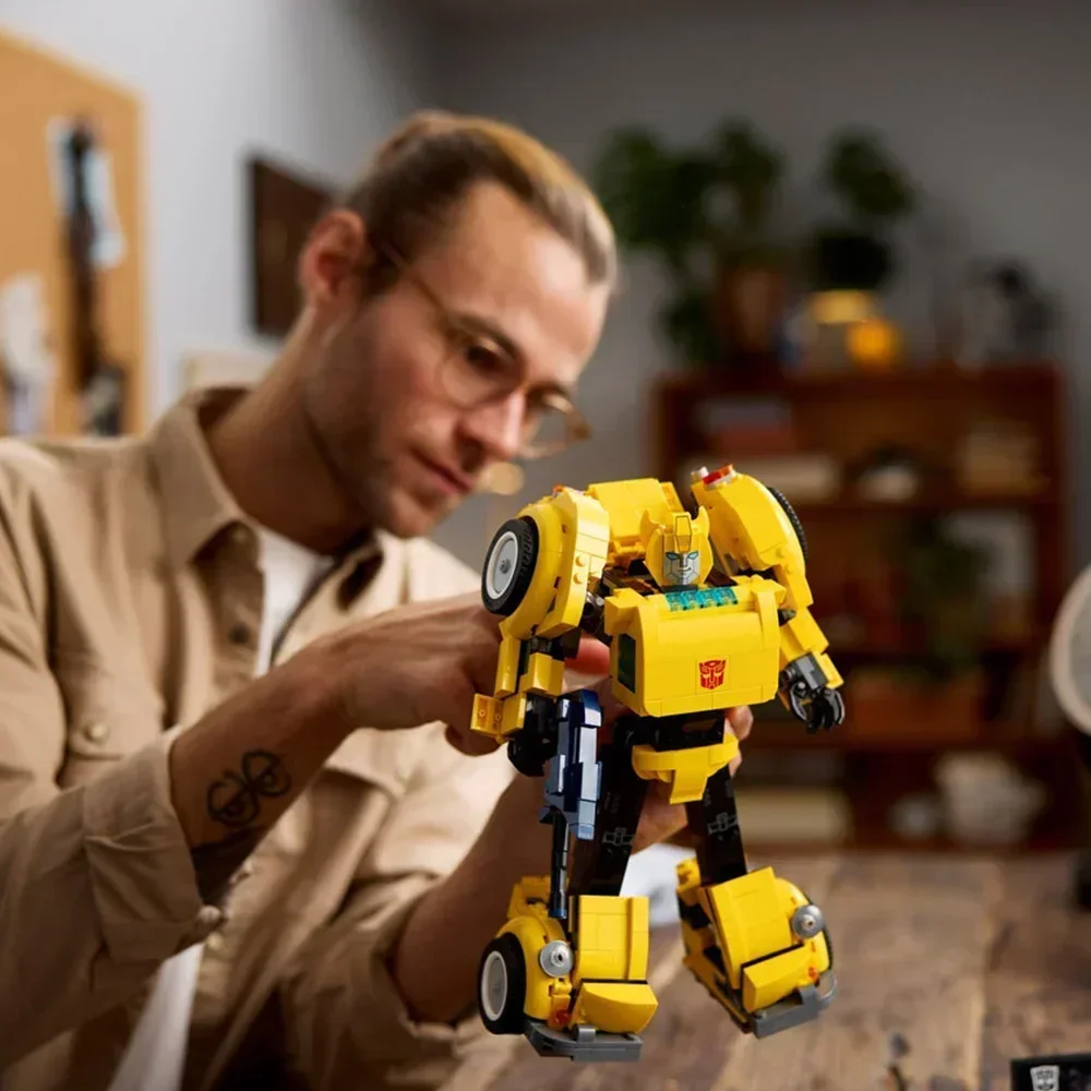 NEUE 950Pcs Gelb Roboter Lkw Auto Spielzeug Bausteine DIY Lkw Transformiert Autobot Verformung