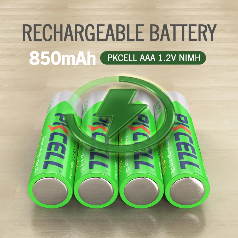 4/8/12/16/20/40PC PKCELL AAA Battery 1.2V NIMH AAA Rechargeable Batteries Low Self-discharged Cycles 1200 times for toys remote