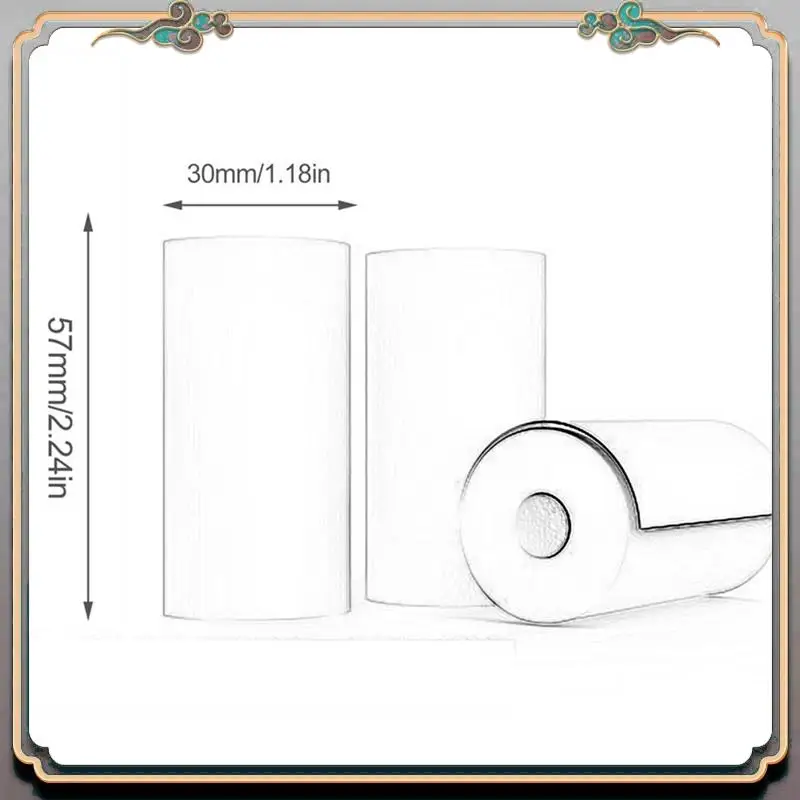 Durable 50 Rolls Thermal Paper Cash Register POS Receipt Papers 57X30mm Thermal Paper For Printer Cash Register