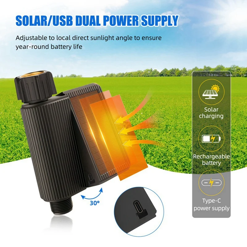 พลังงานแสงอาทิตย์จับเวลาน้ําสมาร์ทวาล์วน้ํา Tuya สมาร์ทจับเวลาน้ําดินอุณหภูมิความชื้นเซนเซอร์เครื่องตรวจจับ