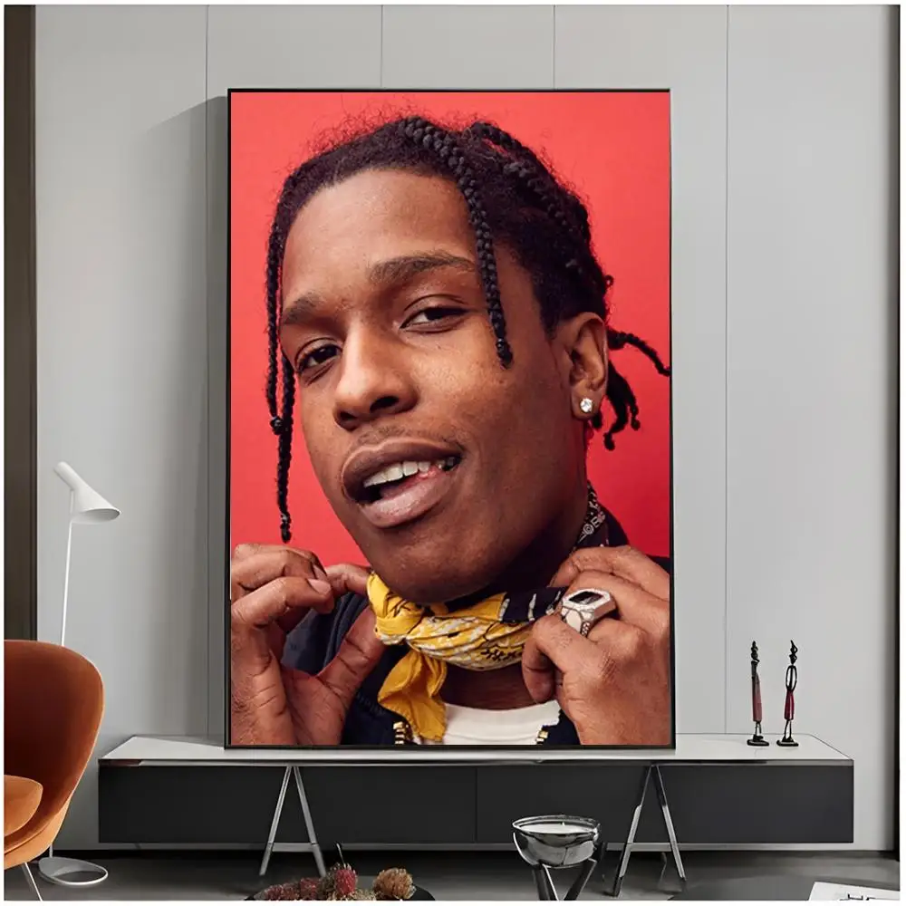 Trendy Trap Hip Hop A-A$AP Rocky Poster Living Room Bedroom Decorative Print Unframed Decor