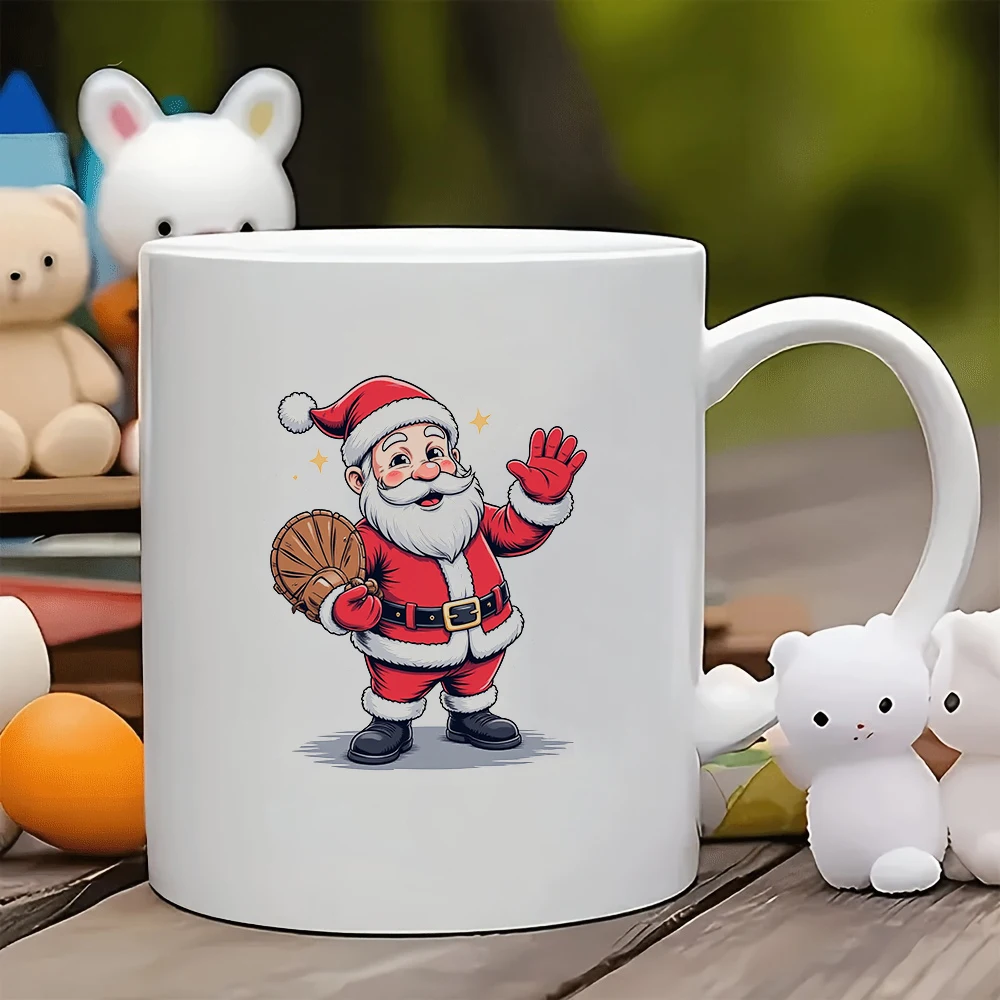 

11oz Santa Claus cartoon mug + Creative kids cup Essential Christmas Gift for Family and Office Coffee Cup