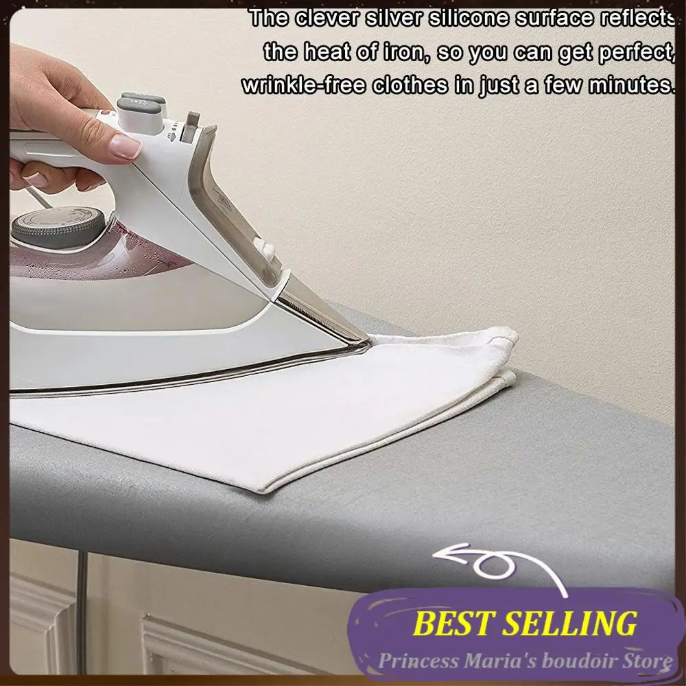 AB30-Reflective Ironing Board Cover Fits Large And Standard Boards Pads Resist Scorching And Elastic Edge Covers