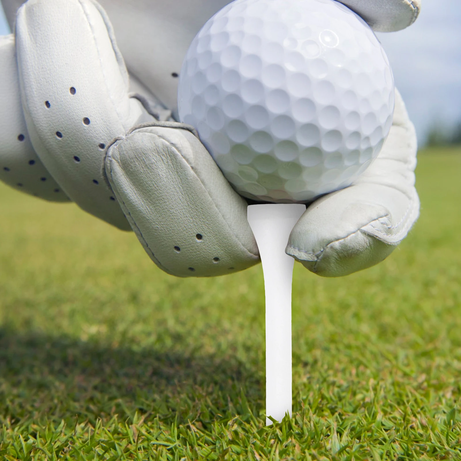 

50 Pcs Tees Wood Driving Range Golf Golfs Ball Tees Ball Holder Replaceable Long Practice Golfs Supplies