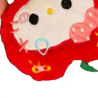

Cute Apple Pudding Hello Kitty Plush Keychain Kawaii Creative Fruits Backpack Pendant Soft Stuffed Doll Decoration Accessories