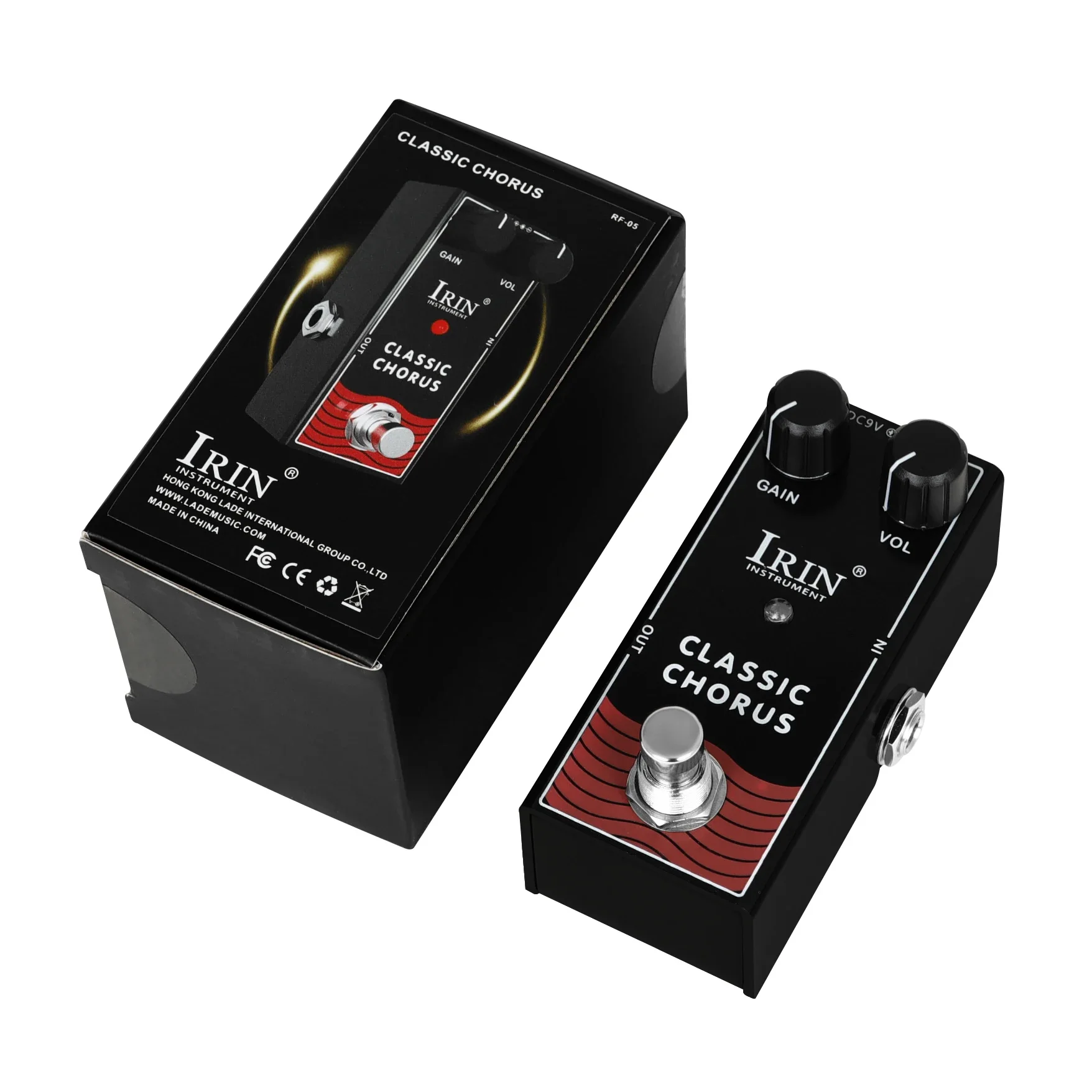 IRIN RF-05 Classico Coro Pedale effetti per chitarra elettrica Coro Tono nitido Effetto abbellimento Pedale True Bypass Accessorio per chitarra