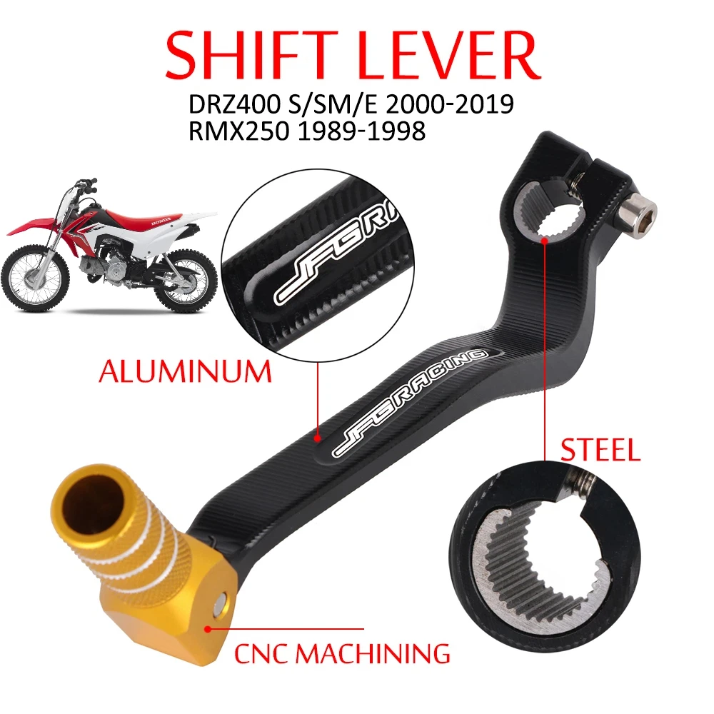 Motorrad Klapp CNC Aluminium Shifter Shift Pedal Hebel Für Suzuki DRZ400 S SM-E DRZ 400S 2000-2019 RMX250 RMX 250 1989-1998