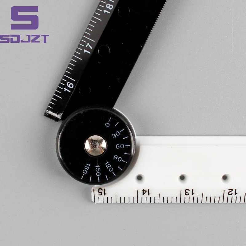 Black And White Simple Folding Ruler Folding Straight Rulers Drawing Measuring Tools Student Stationery School Supplies