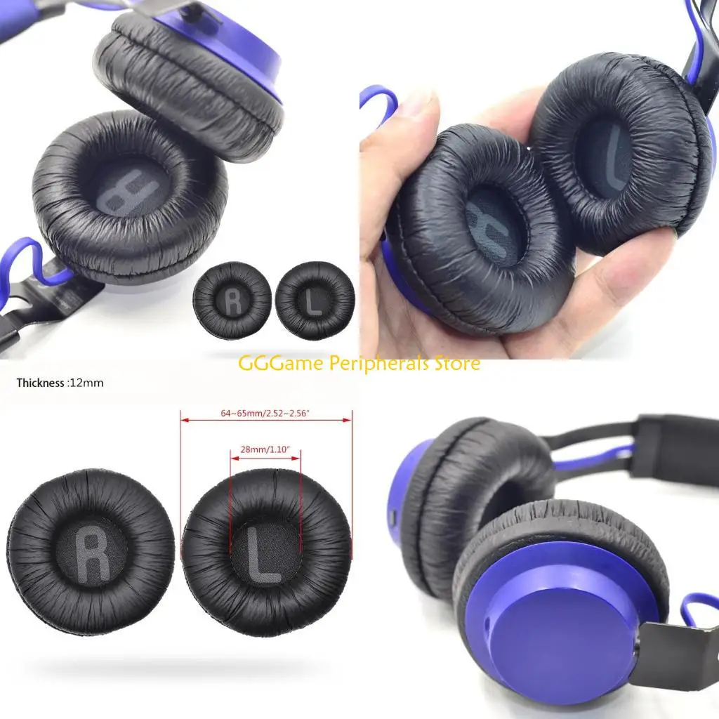 

U55B 1Pair Replacement Soft Memory Foam Ear Pads Cushion Leather Earpads for Move Wireless Headphones Cover