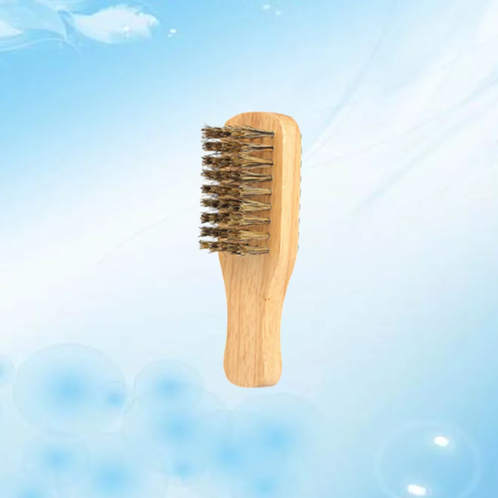 Beard Brush for Men Premium Bristles Double Sided Design Comfortable Wooden Handle Portable Compact Groomer Size S Beard Styling