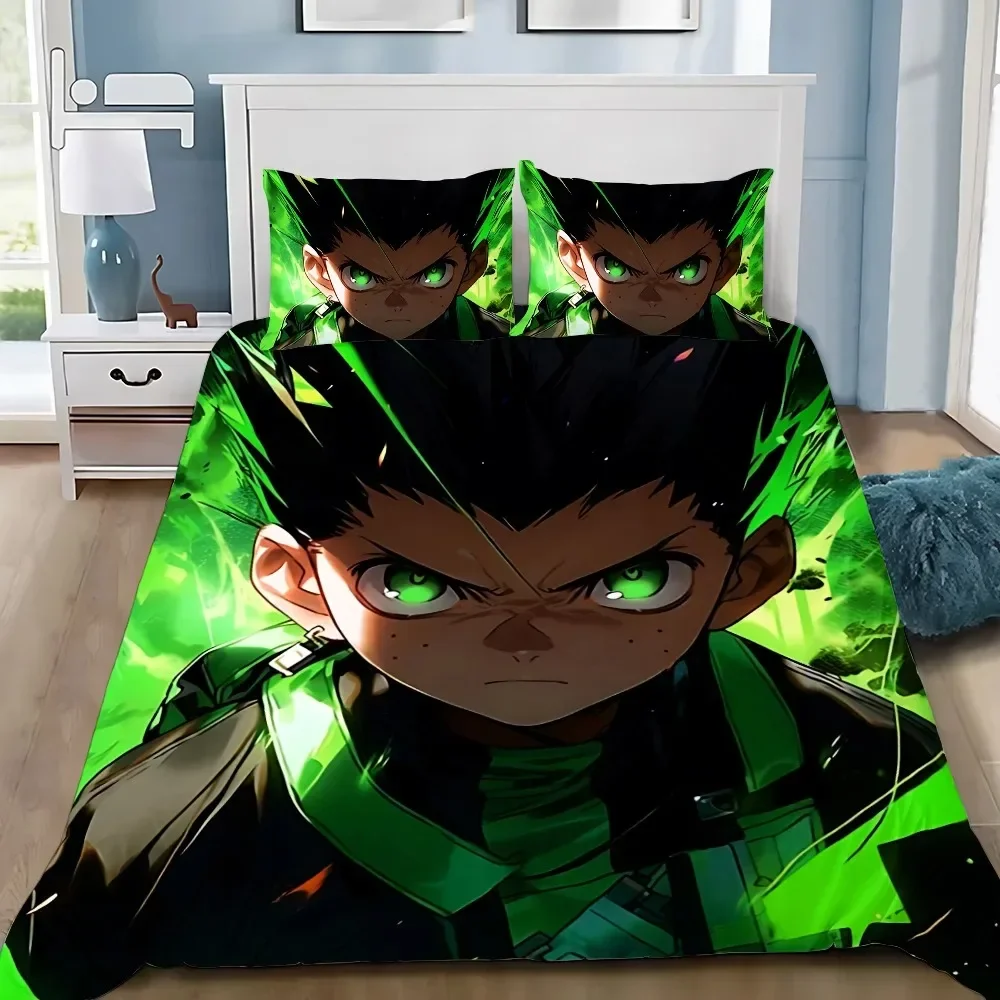 3D prints Hunter x Hunter Duvet Cover Pillowcase Bedding Set Adult Boy Girl Bedroom Decoration Children Single Double Large Size