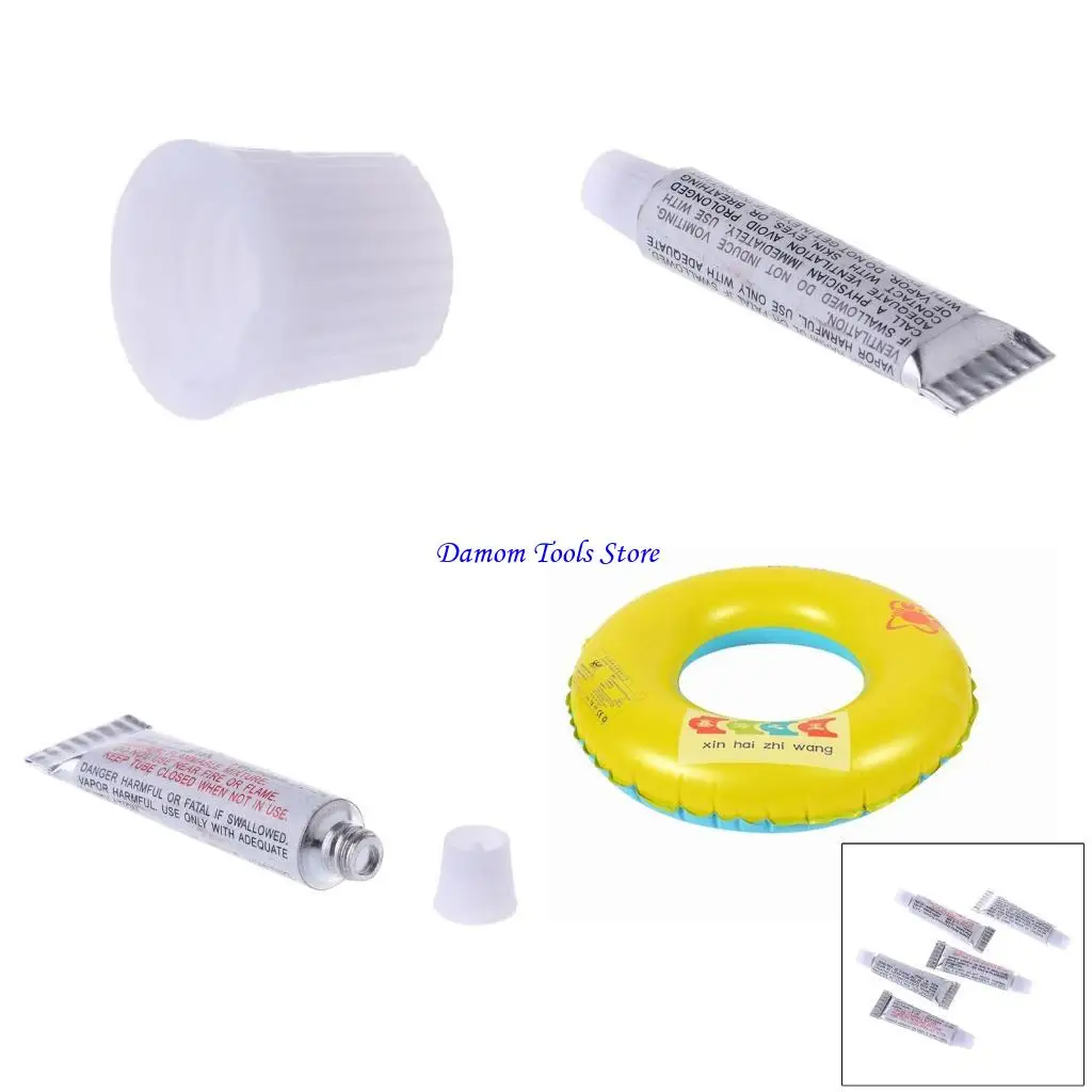 57BE 5Pcs/Set Swimming Pool Boat Adhesive Tape Hot PVC Inflatable Repair