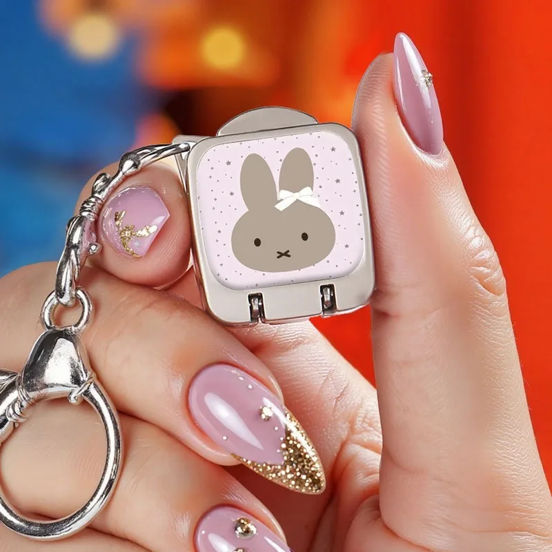 Cute Cartoon Miffy Bunny Nail Clipper Mini Square Folding Nail Cutter Keychain Compact Portable Manicure Tool Lovely Gift - view 6