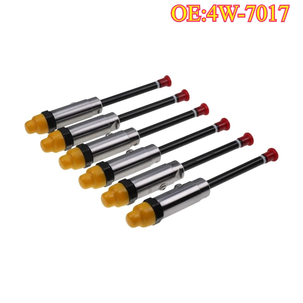 Inyector de Combustible Original de Alta Calidad, Nuevo, 6 Piezas, 4W-7017, para 3406B 3306 3412 245 245B 245D