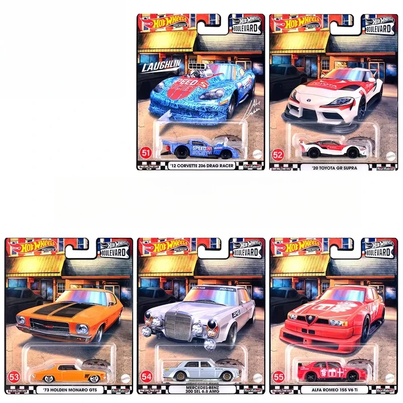 Original Hot Wheels Premium coche bulevar Diecast 1:64 Voiture Mercedes Benz Holden Monaro niños juguetes para niños regalo