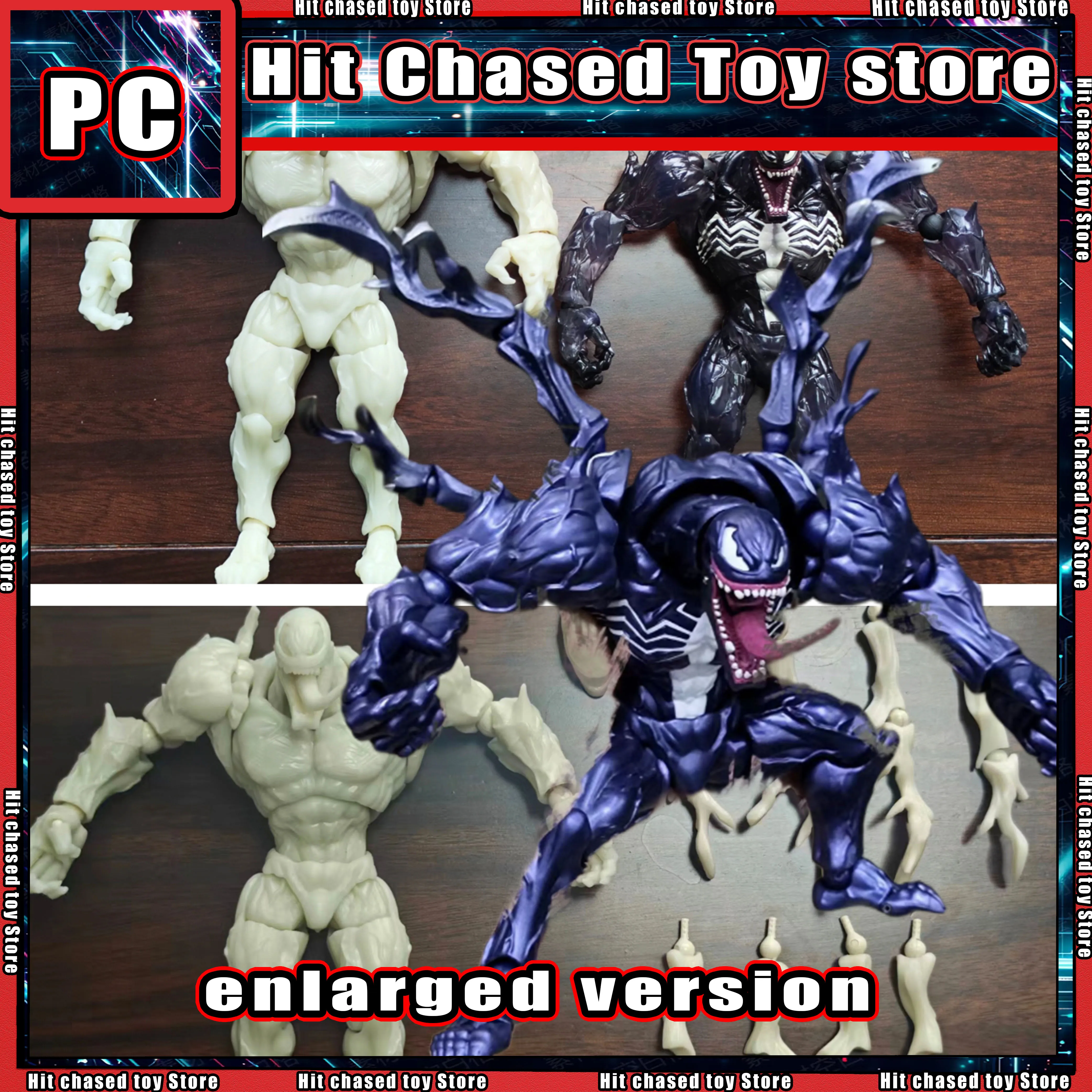 Image of Neue PC-Spielzeuge Venom Vergrößerte Version Kaiyodo Revoltech Anime Actionfigur Symbiont Figurine Modell Spielzeuge Geschenke
