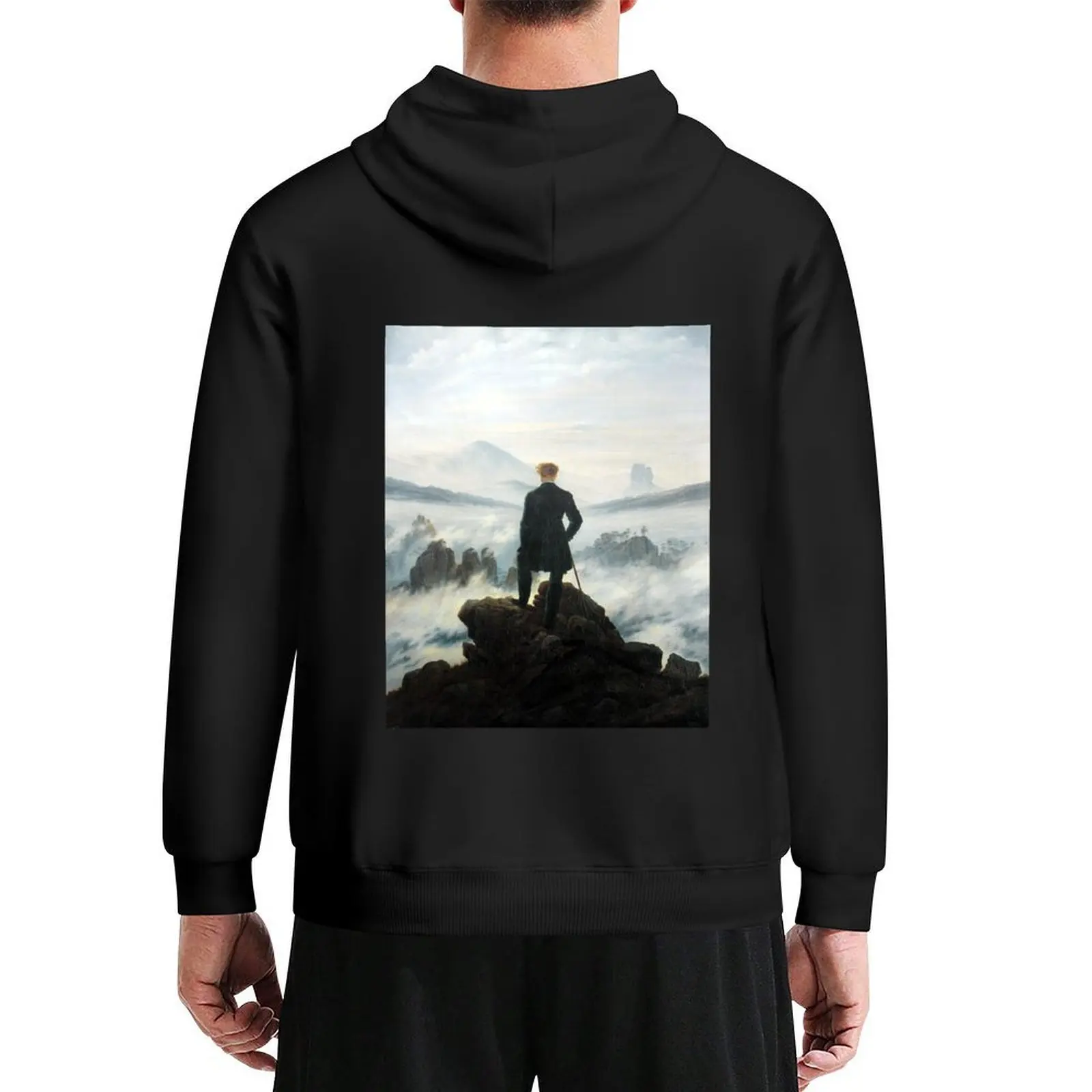 

Caspar David Friedrich The Wanderer Above The Sea Hoodie men's clothes autumn clothes korean clothes men's oversize hoodie