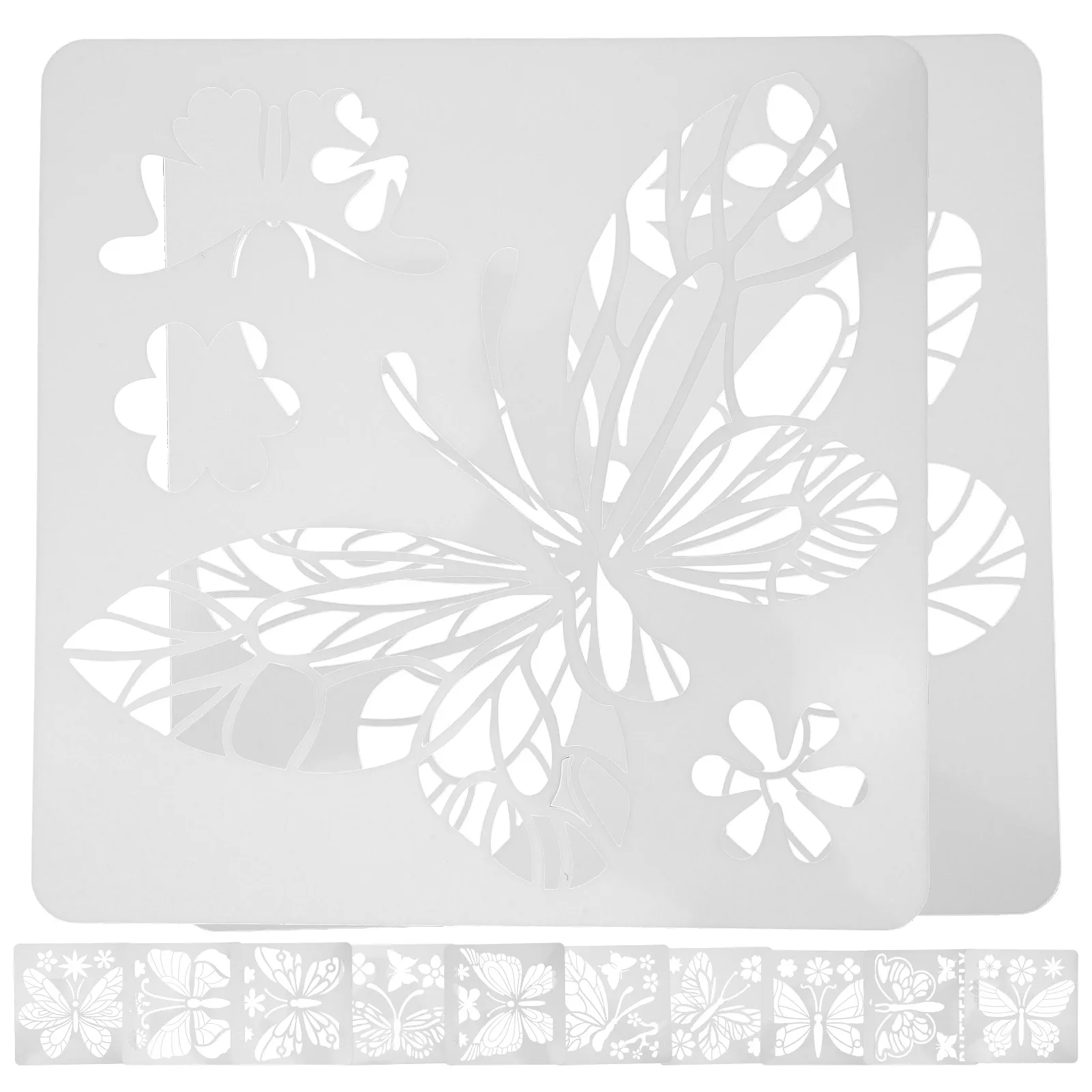 

24pcs Painting Template Craft Stencil Reusable Kids Adults DIY Project Templates Easy Clean Safe Creativity Intelligence