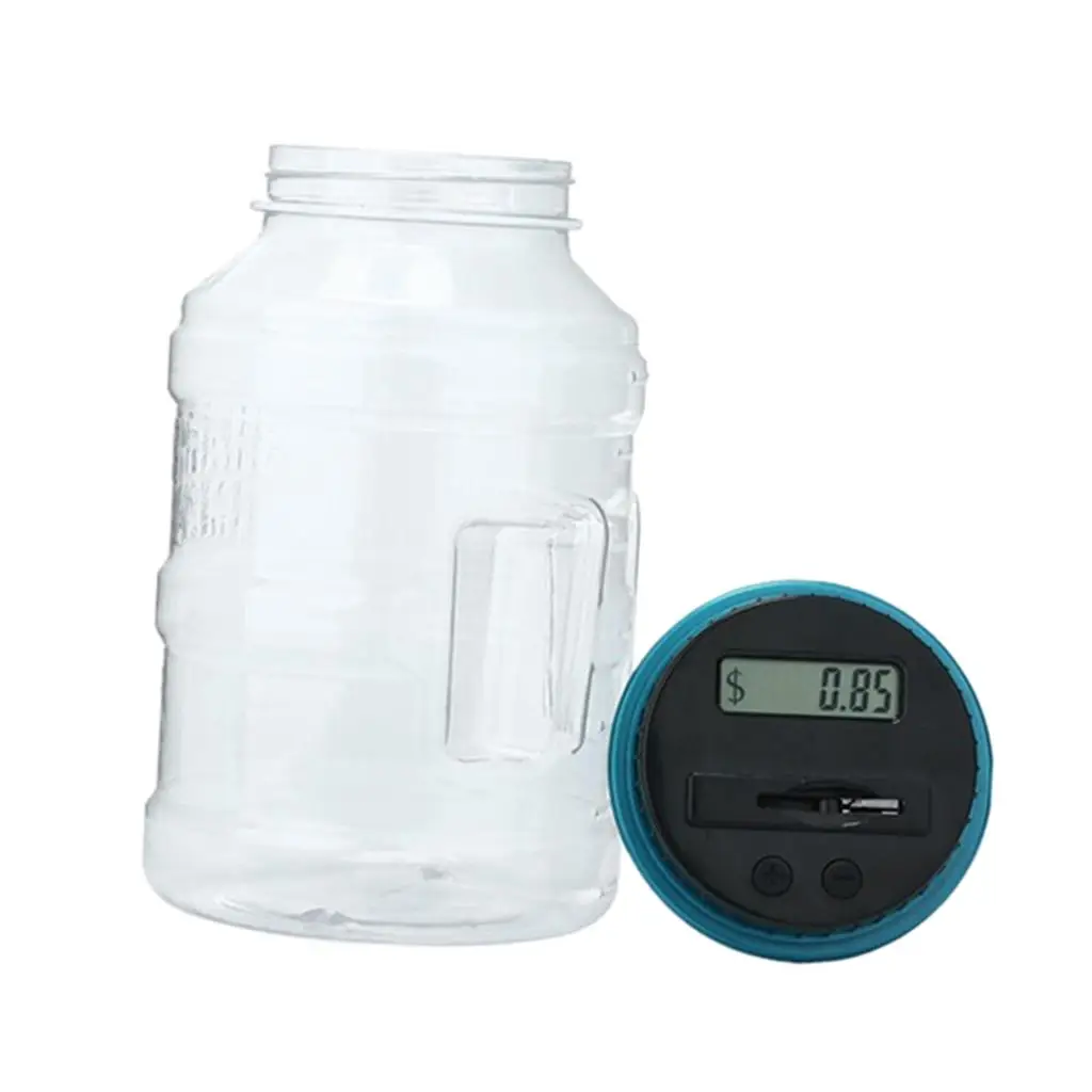 Creative LCD Electric Money Bank Coin Counting Piggy Bank Plastic Savings Box for Home Use
