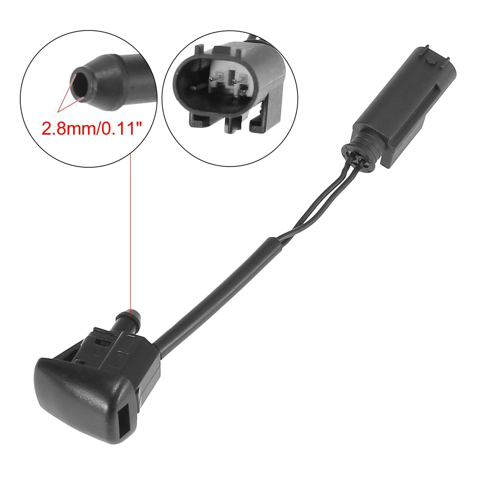 

AZ-AASS-New Windshield Heated Washer Sprayer Nozzle Jet 61667046060 For -BMW 5 Series E60 E61 2004-2010 525I 528I 530I 535I 550I