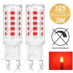 1PCS G9   LED Bulb 3W LED Light Red 220V Spotlight Replace For Halogen Light Capsule Light Energy saving