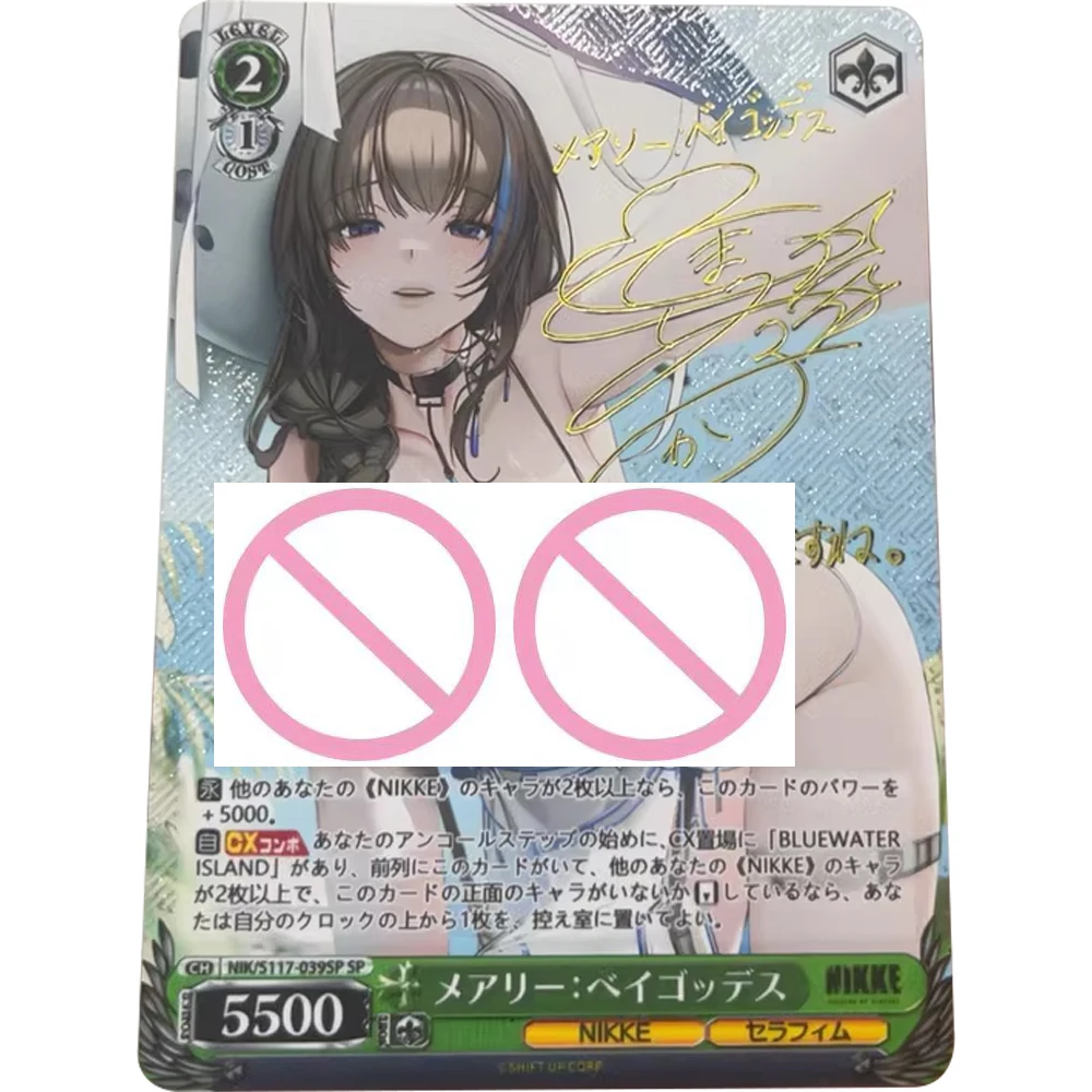 

Anime Weiss Schwarz Collection Card Nikke:the Goddess of Victory Mary Bronzing Signature Card Textured Refractive Color Flashing