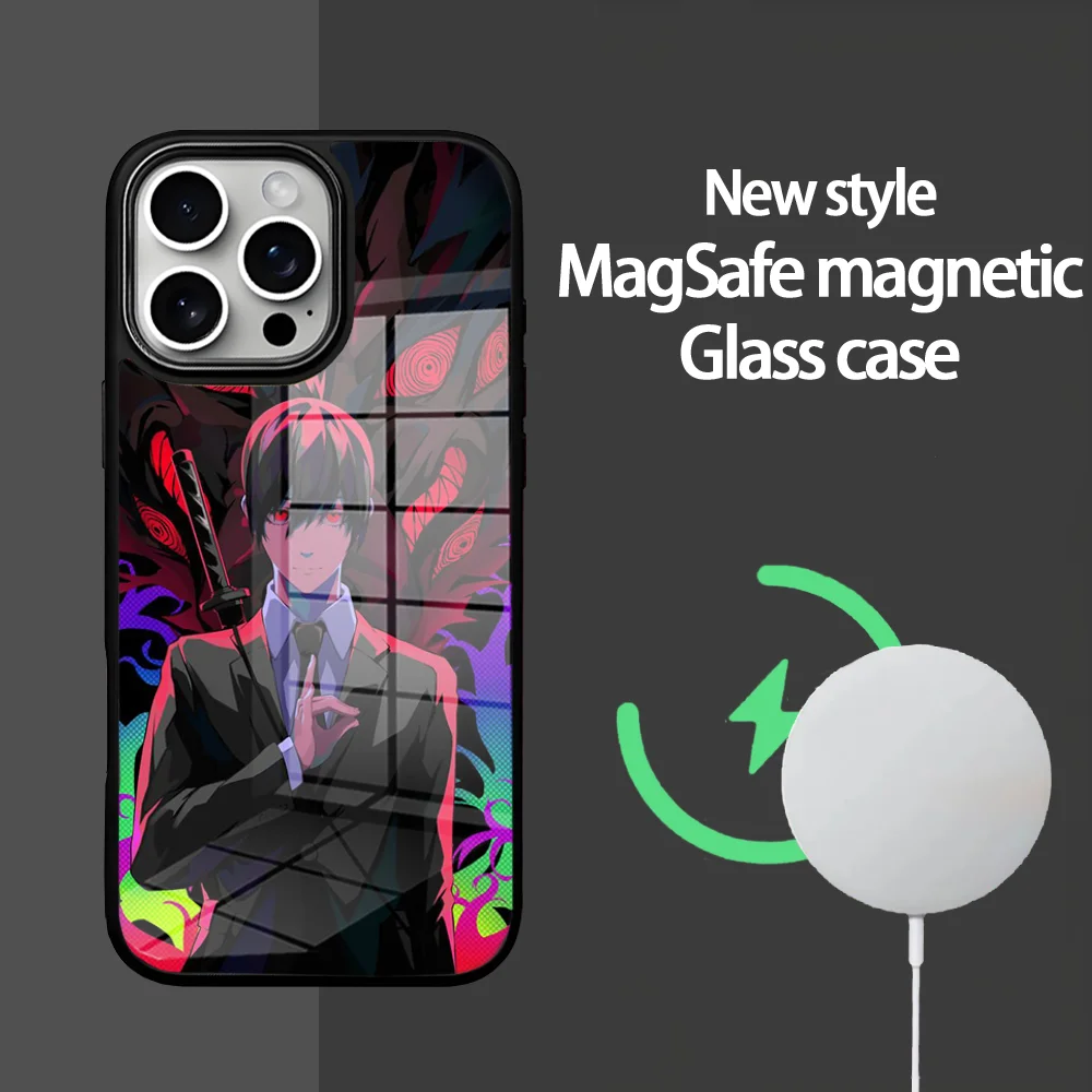 

Devil Girl Phone Case For IPhone 16 15 14 13 12 11 Pro Max Plus Mini Magsafe Mirror Wireless Magnetic Cover