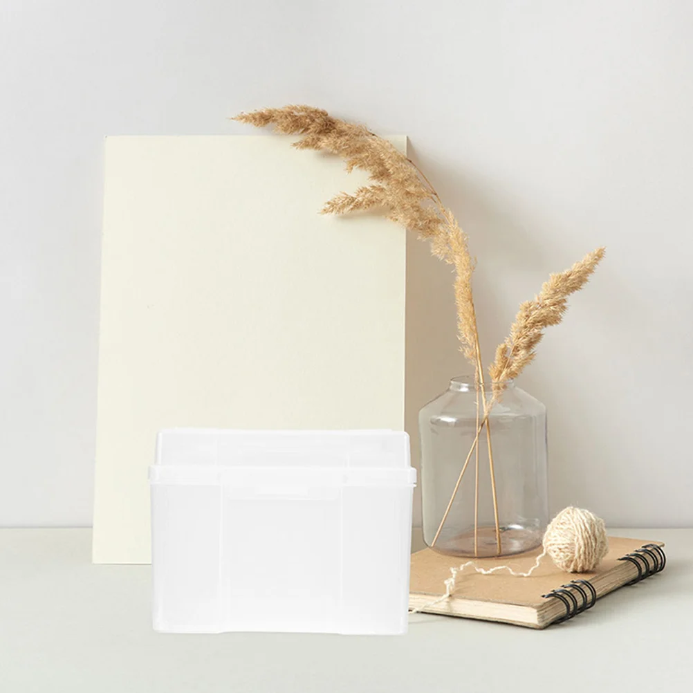 Boîte de Rangement Multifonction pour Photos, Conteneur en Plastique pour Cadres