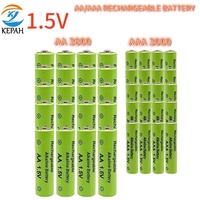 1.5V AA + AAA NI MH Rechargeable AAA 3800 + AA 3000mAh For Torch Toys Clock MP3 Player Replace Ni-Mh Battery