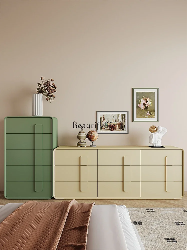 

FG10Cream Wind Three Four Five Six Bucket Cabinet Storage Side Cabinet