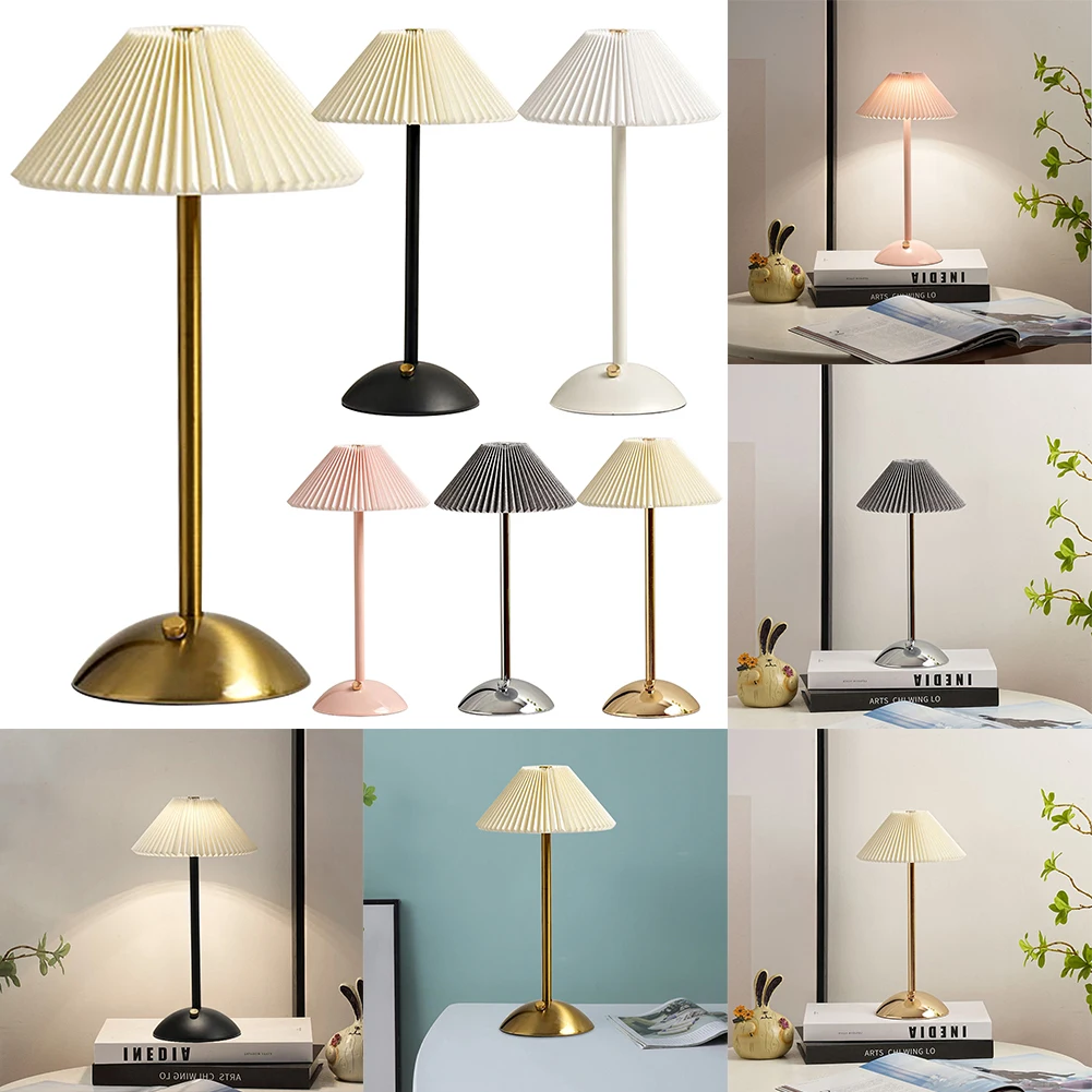 

Nordic Art Atmosphere Lamp USB Charging Desktop Sleeping Light Modern Style with Metal Base for Bedroom Living Room Decor