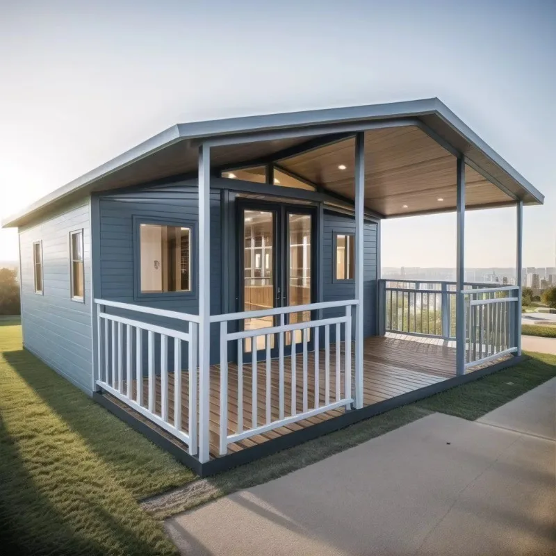 Full Bathroom Folding Container House Functional Mobile Home With Shower Toilet For Long Stay Construction And Living Use