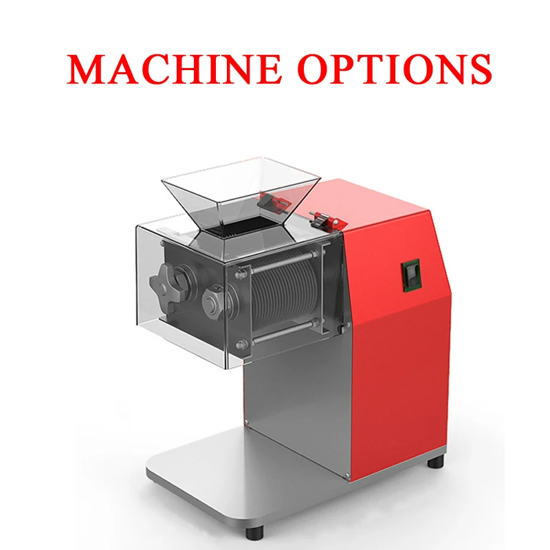 Elektrische commerciële vleessnijmachine, roestvrijstalen snijmachine, draadmes, volautomatische vleesmolen, machine voor het snijden van vlees in plakjes.