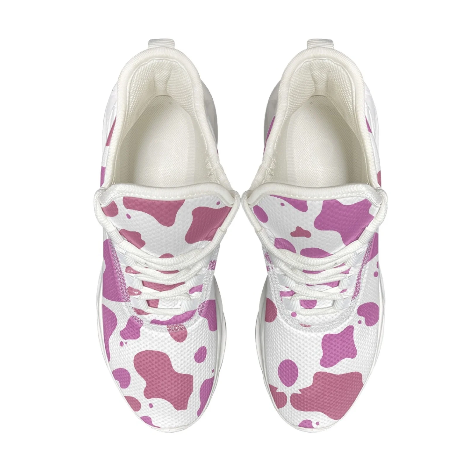 XIXIRIMIDO Blade Running Shoes Women's Lightweight Sneakers Men's Commuter Comfort Breathable Soft Lightweight Cow Print 35-48