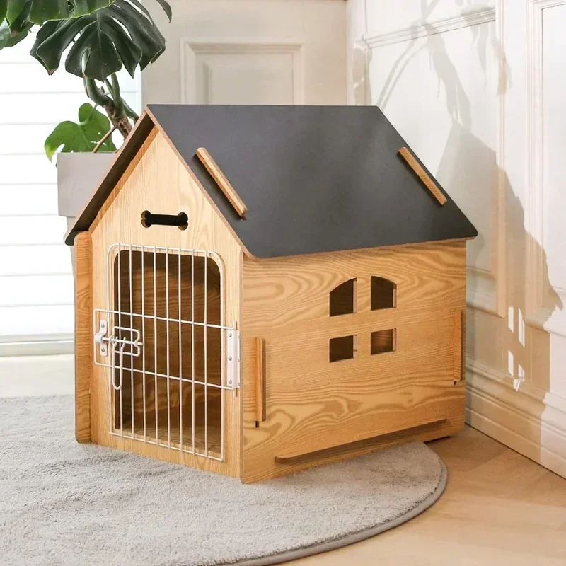 Design Dog House for Dogs Small Indoor Bed Room Dog Cave With Vents and Raised Floor for Warmth Cage