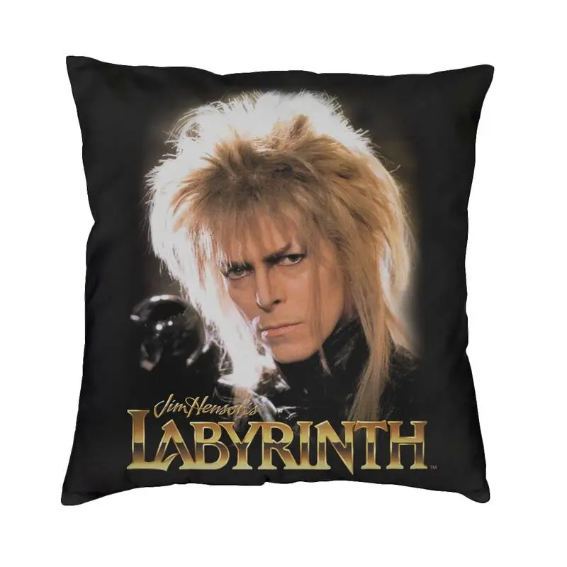 Fantasy Film Labyrinth Cushion Cover Polyester Jareth The Goblin King Throw Pillow Case for Sofa Square Pillowslip Decoration