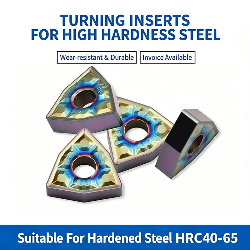 Colorful High‑Hardness Triangular External Turning Insert WNMG080404 WNMG080408 For Machining Hardened Steel And Stainless Steel
