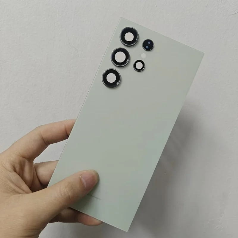 Glazen achterkant voor Samsung S24 Ultra 5G Achterdeur Vervanging Harde batterijbehuizing Achterbehuizing