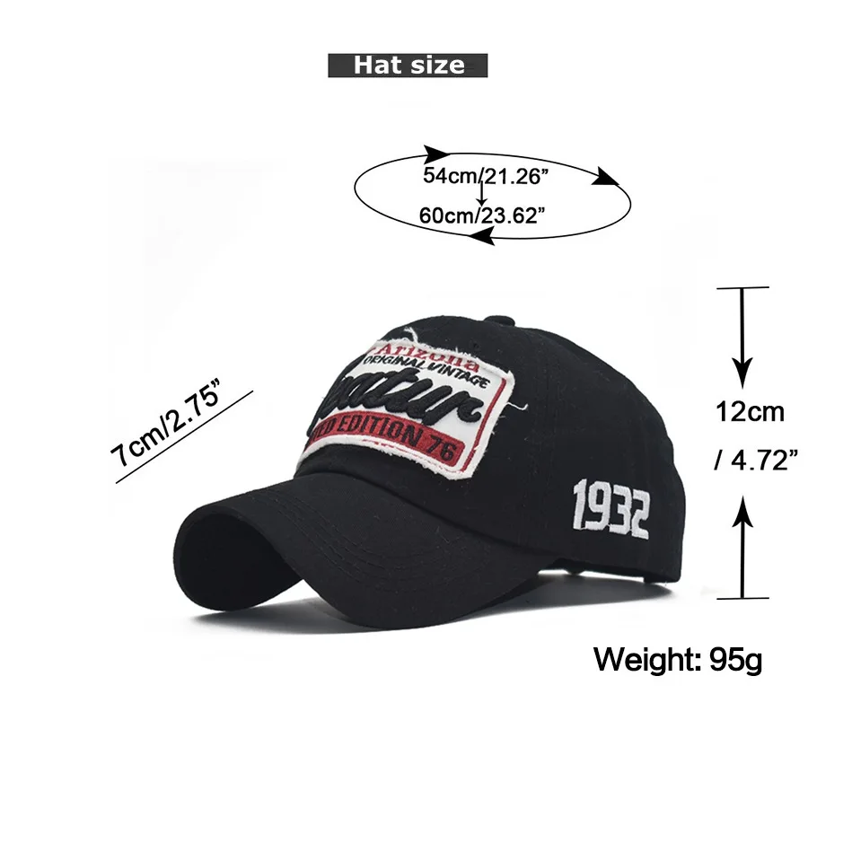 Washed Cotton 1932 Embroidery Baseball Caps For Women Men Sport Visors Vintage Snapback Cap Unisex-Teen Hip Hop Hat Bone Dad Hat