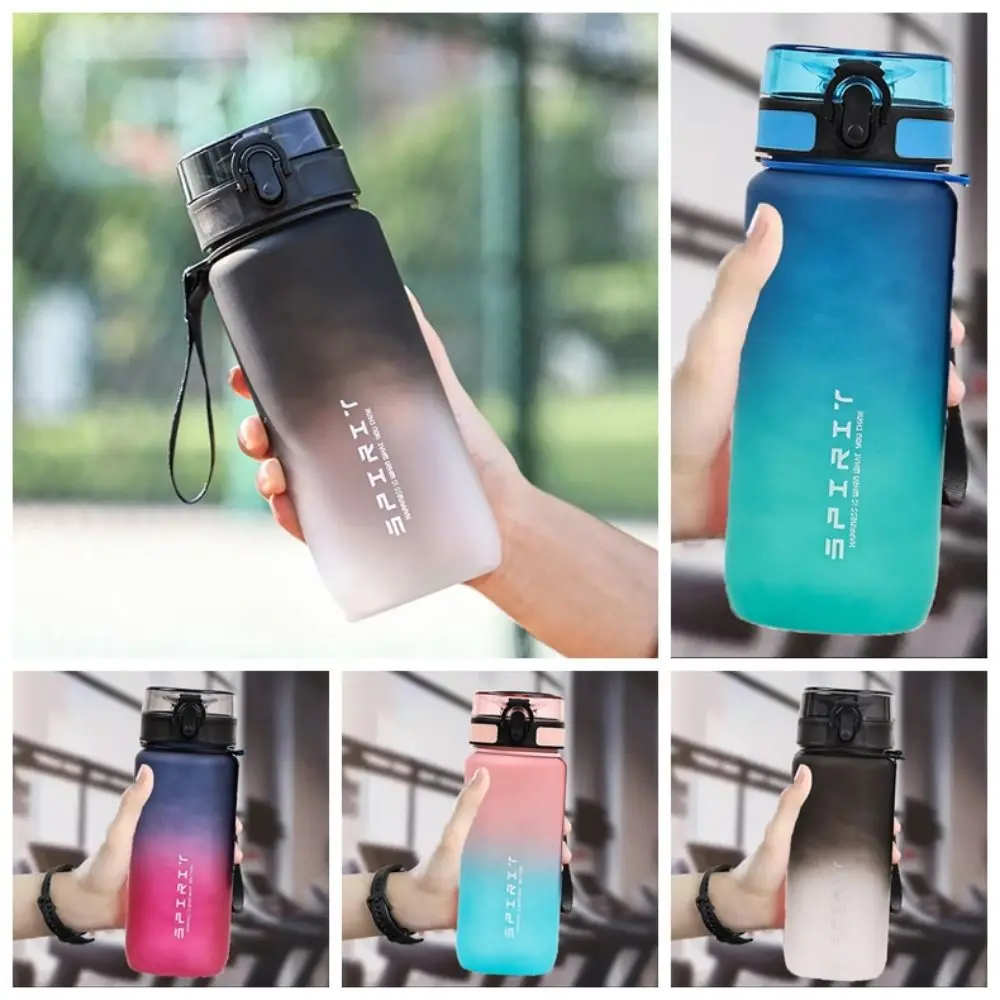 

Plastic Sports Water Bottles Handheld LeakProof Large Capacity Water Cup Drinkware Clear Fitness Drinking Bottle Outdoor Sport