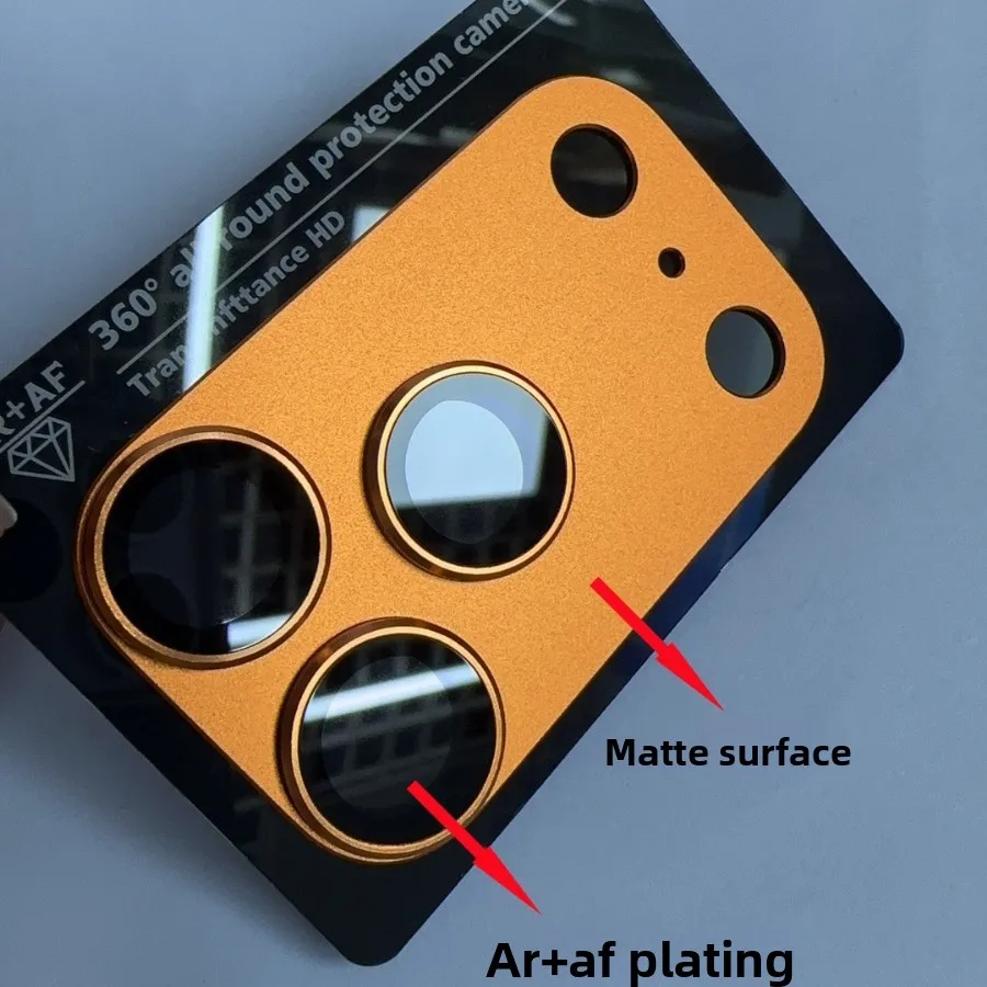 Наклейка для камеры для IPhone 17 Pro Max и 17 Pro Max — Apple, воздушная металлическая матовая защитная пленка для объектива с полным покрытием