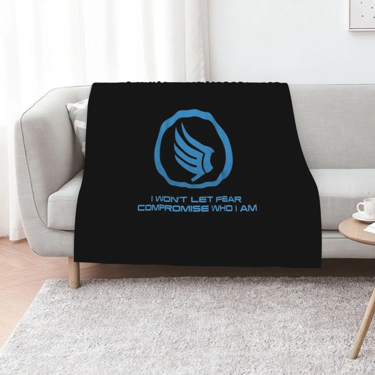 Mass Effect Commander Shepard Paragon Quote Throw Blanket Furrys for sofa Quilt Nap for babies Blankets