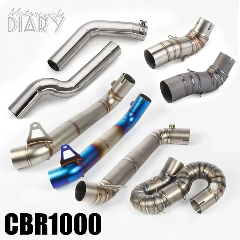 

Выхлопная труба мотоцикла Escape Moto CBR1000 без шнуровки для CBR1000RR 2004-2017 CBR 1000RR гоночный глушитель трубы глушитель среднее звено трубки