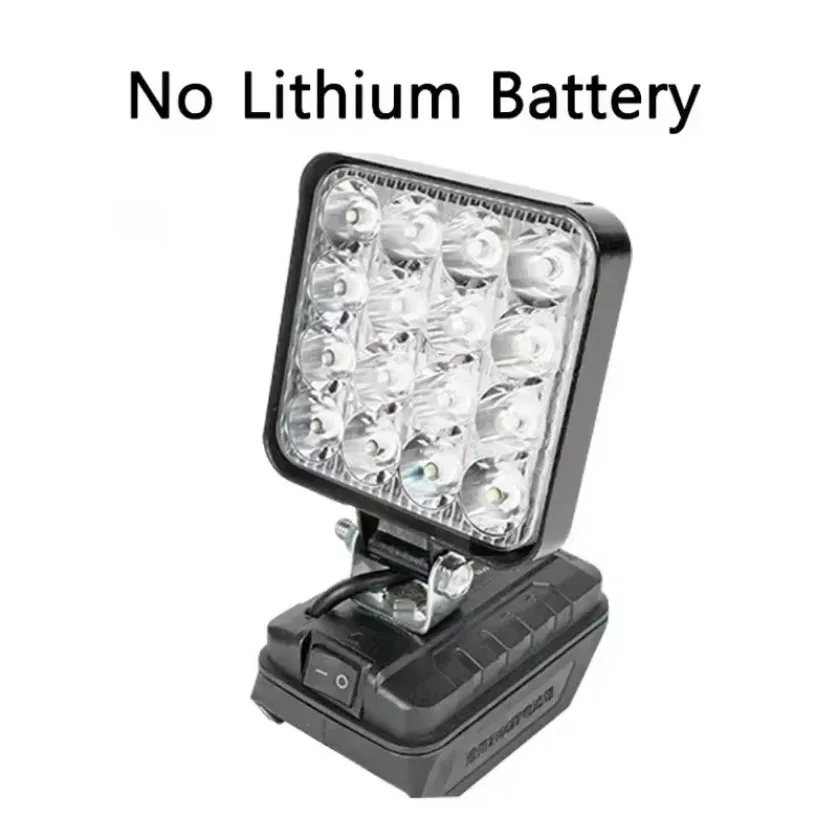 4 Inch LED Work Light Cordless Portable Adjustable Angle Construction Lamp For Garage Workshop Emergency Bare Tool No Battery