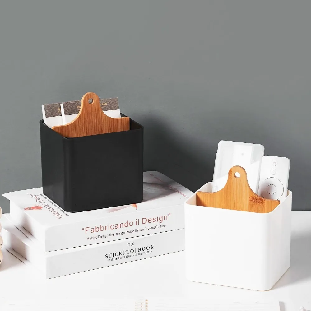 

Прочный 2-сеточный ящик для хранения пульта дистанционного управления, косметический ящик для хранения, многофункциональный настольный ящик для хранения, пластиковый держатель для пульта дистанционного управления телевизором