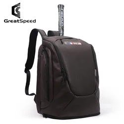 GreatSpeed-Bolsa de tenis portátil para hombre y mujer, mochila para raqueta de tenis, zapatos de gran capacidad, color negro