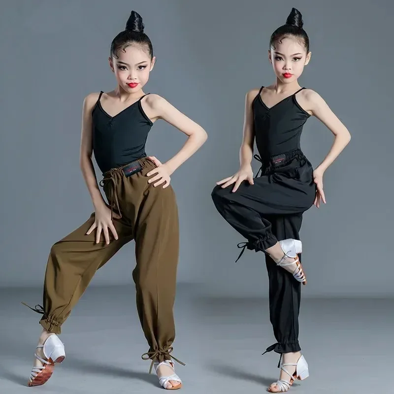 Girl Latin Dresses Dancing Ballroom Dance Dress Rumba Samba Children Samba Cha Cha Tango Skirt Standard Salsa Latin Pant Suit