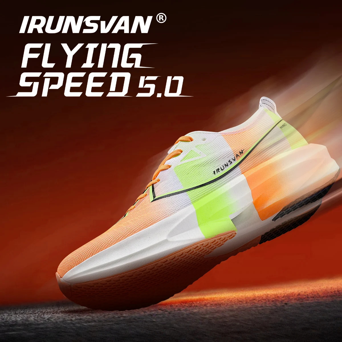 IRUNSVAN Rapid 5.0 Carbon Plate Marathon Professional Training Running Shoes Quick Buffer Shock Absorbent Ultra Light Rebound Sp
