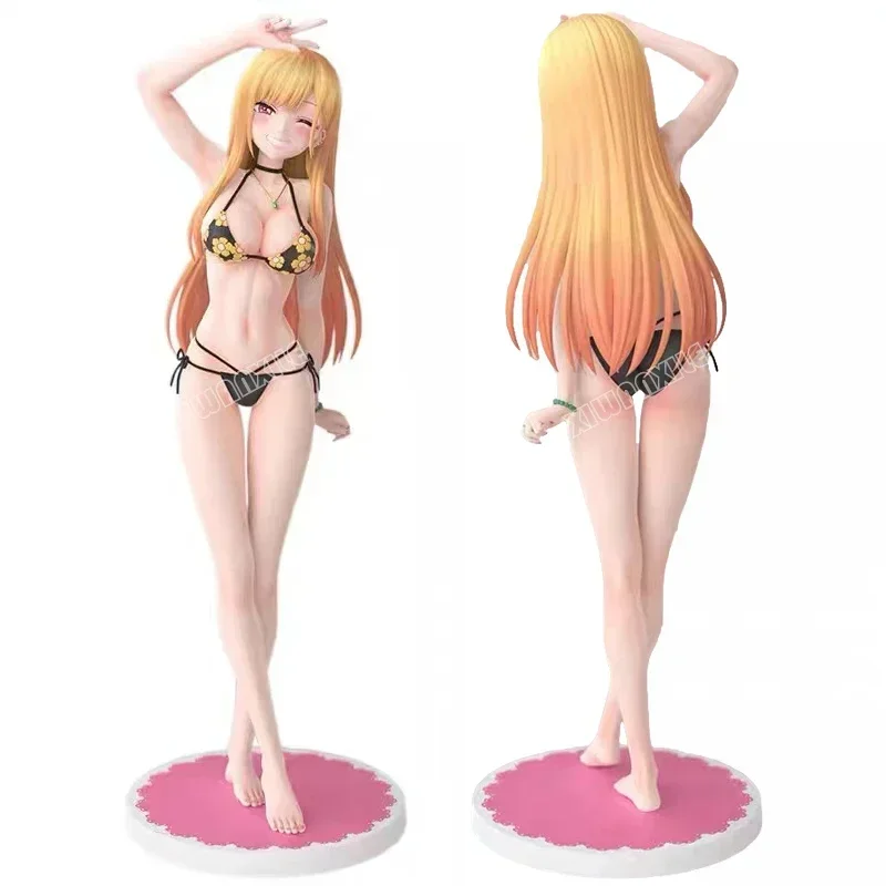 23cm My Dress-Up Darling Marin Kitagawa Sexy Anime Figure Marin Kitagawa Bikini Action Figure Adult Collectible Model Doll Toys